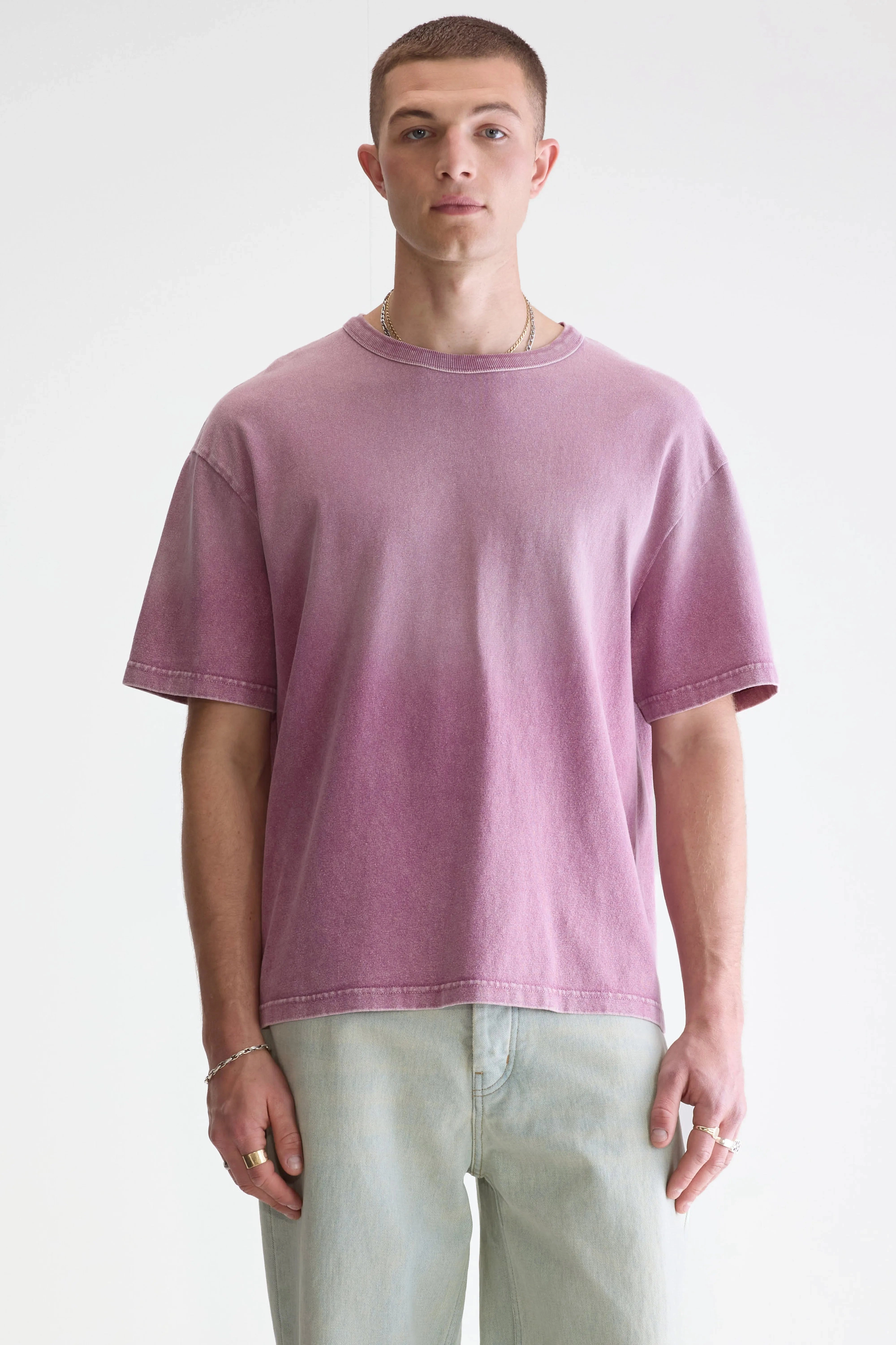 Trendy Cardigan BondedSeamTechnology Vouch short-sleeve t-shirt (252 / M / VELVET)