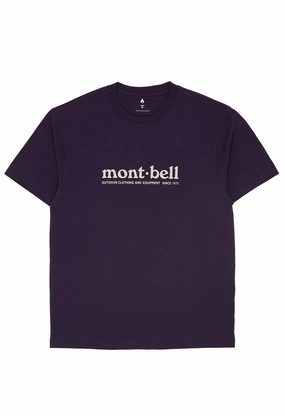 Montbell Pear Skin Cotton Mont-Bell T-Shirt - Purple On-the-Go Comfort