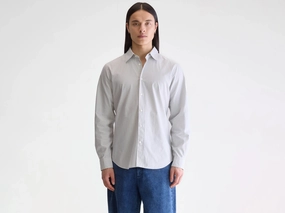 Gabe slim shirt (252 / M / STRIPE U) checkered pattern