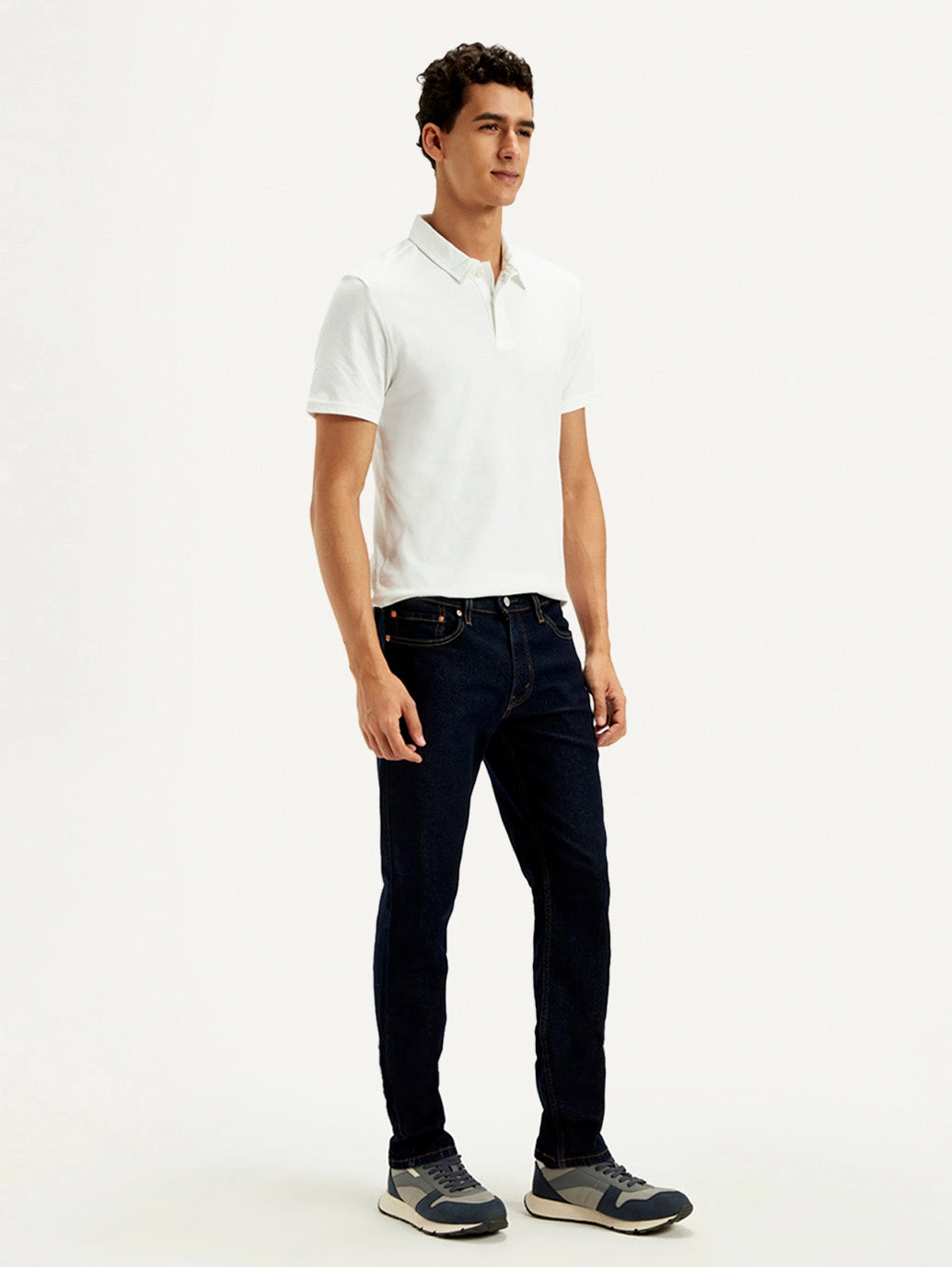 Men's 511 Black Slim Fit Mid Rise Jeans Morning Stroll Streetwear Fan