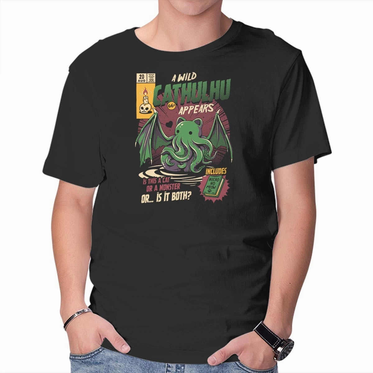 Is It a Cat Or a Monster Comfort Stretch Fit Streetwear