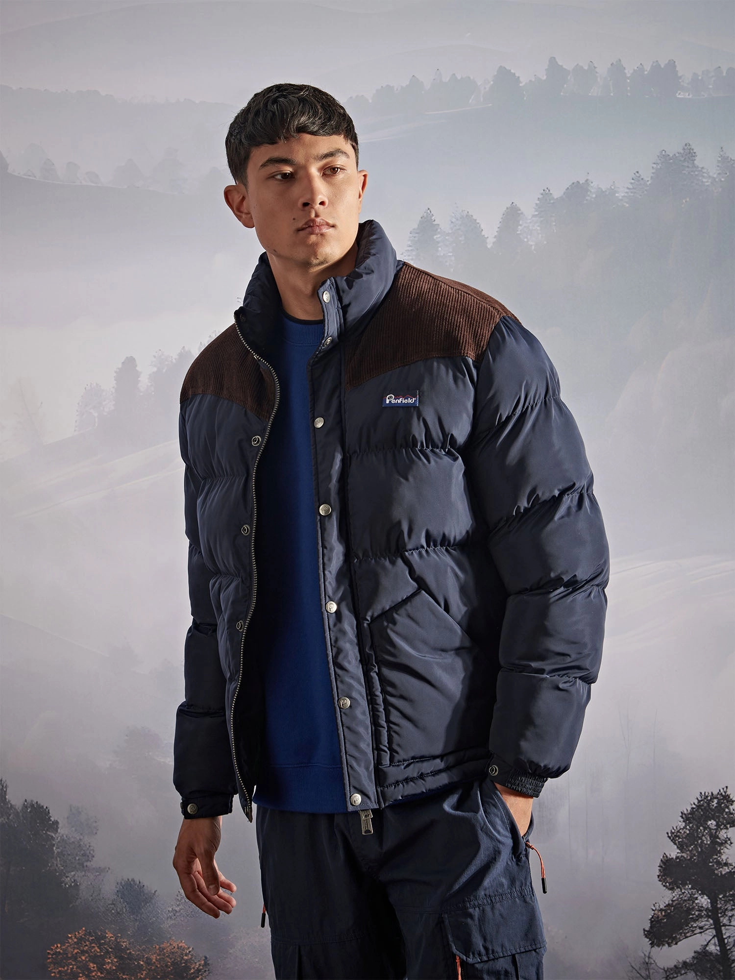 Easton Jacket in Navy Blue Durable zipper pull