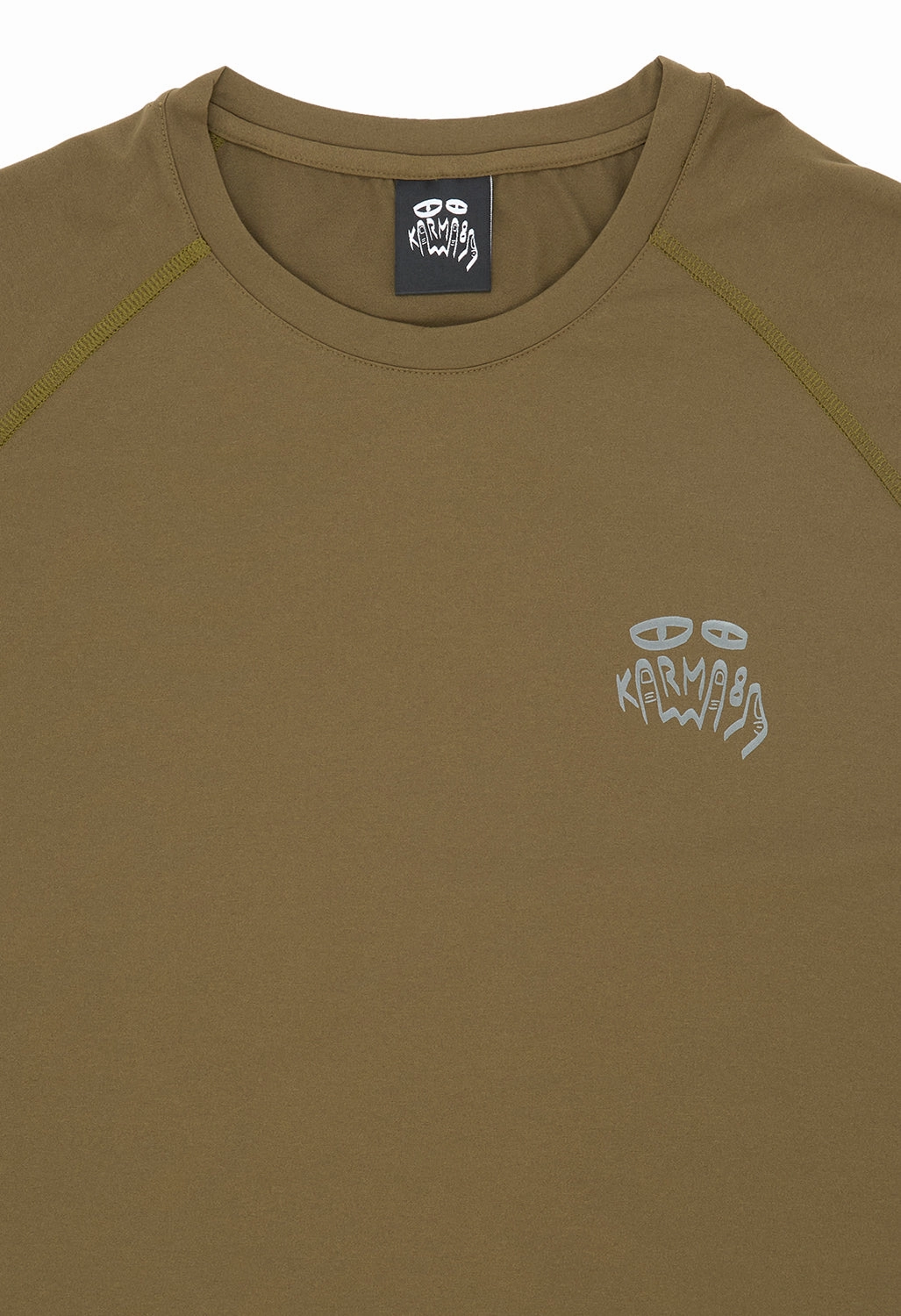 Karma8a REAL Training Tee - Green Non Restrictive Fit Quick Change