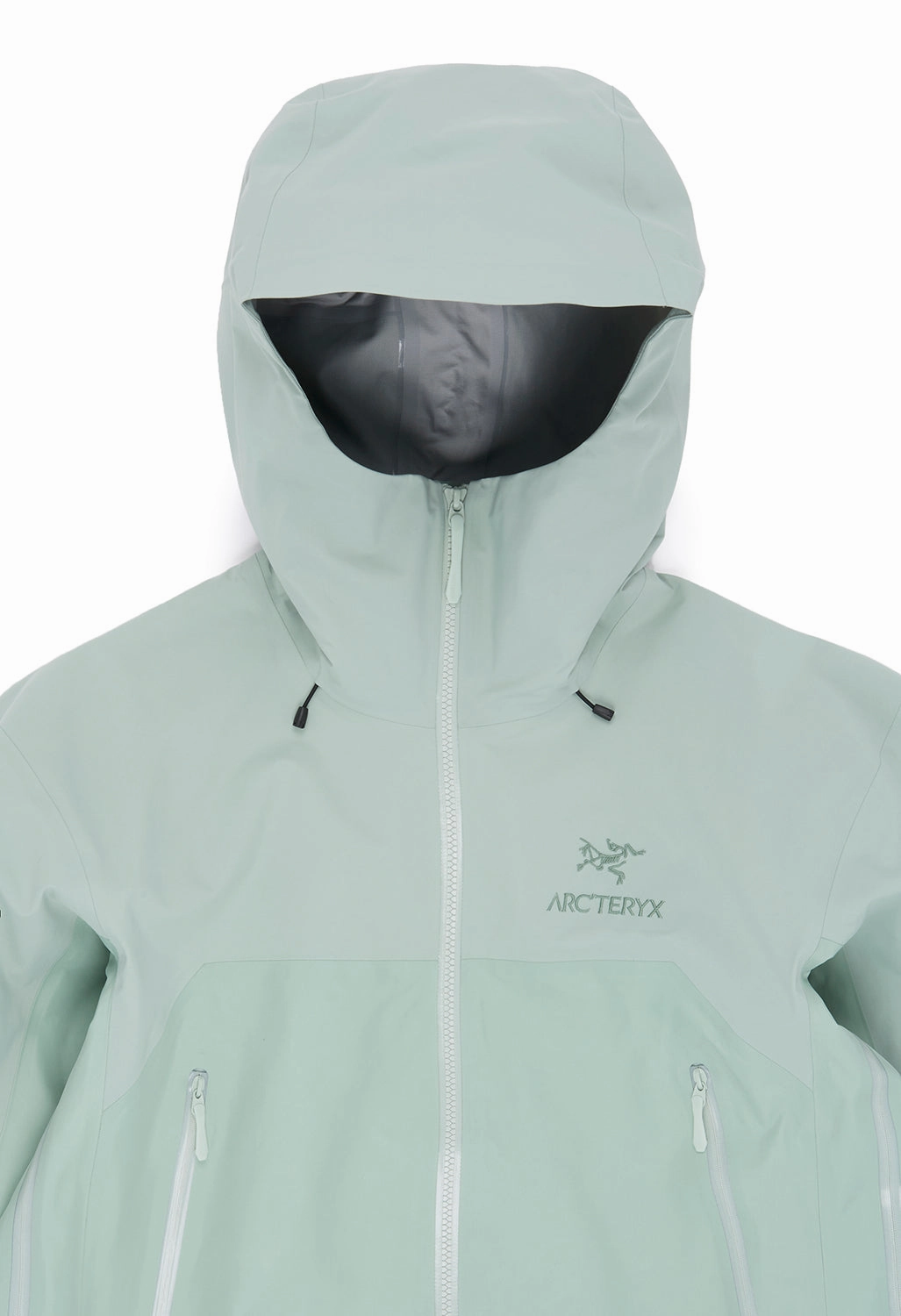 Arc'teryx Men's Beta AR Stormhood Jacket - Stone Green Hidden Pocket System HypoallergenicInnerLayer