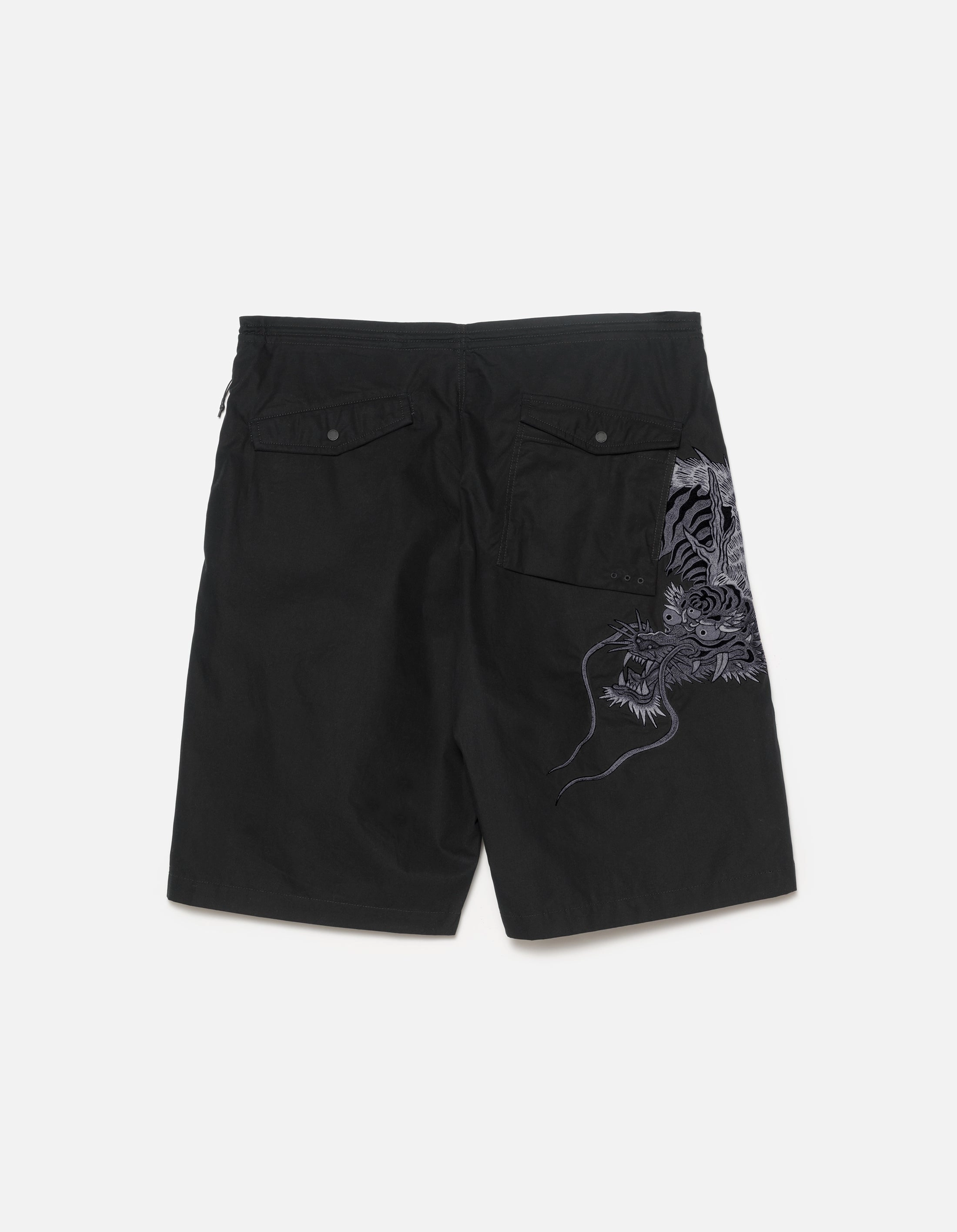TemperatureRegulating Quick Fit 6094 Tiger Dragon Loose Snoshorts Black Tonal