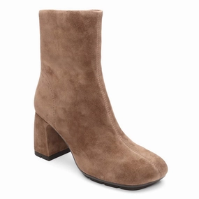 Eclat Square Toe High Heel Bootie Seamless Comfort Trail Exploration