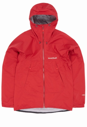 RubberizedTrim Montbell Men's Thunder Pass Jacket - Red Brick