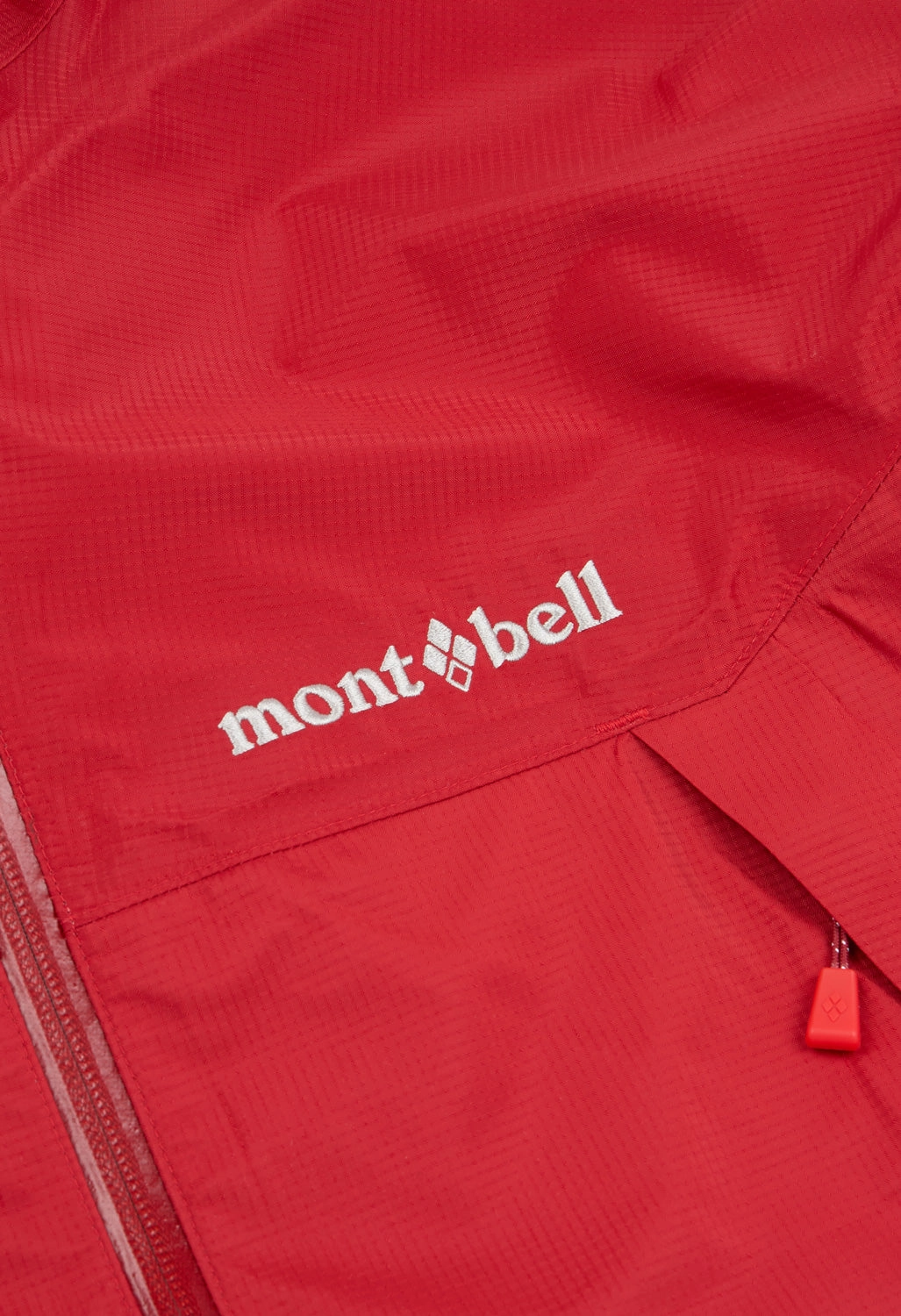 Montbell Men's Thunder Pass Jacket - Red Brick High Collar Design