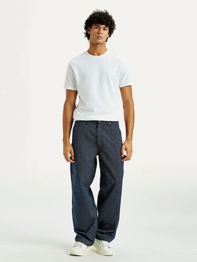 Men's 578 Dark Indigo Baggy Fit Mid Rise Carpenter Jeans Spring Attire