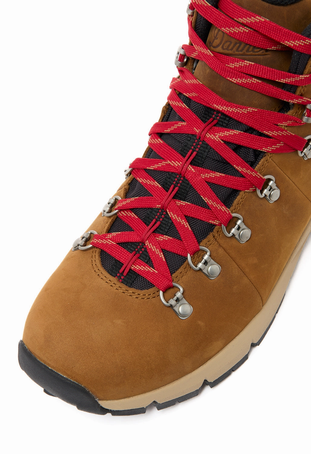Danner Men's Mountain 600 Leaf GORE-TEX Boots - Grizzly Brown / Rhodo Red Smooth Entry Minimalist