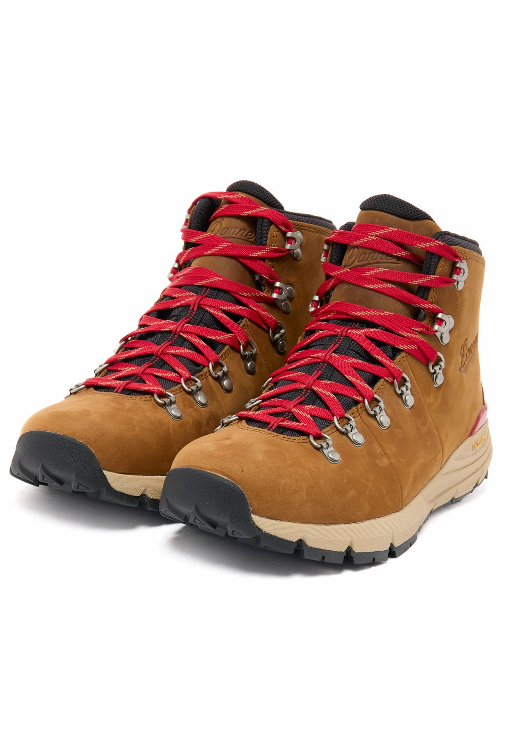Secure Strap Odor Control Technology Danner Men's Mountain 600 Leaf GORE-TEX Boots - Grizzly Brown / Rhodo Red