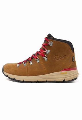 synthetic material Danner Men's Mountain 600 Leaf GORE-TEX Boots - Grizzly Brown / Rhodo Red