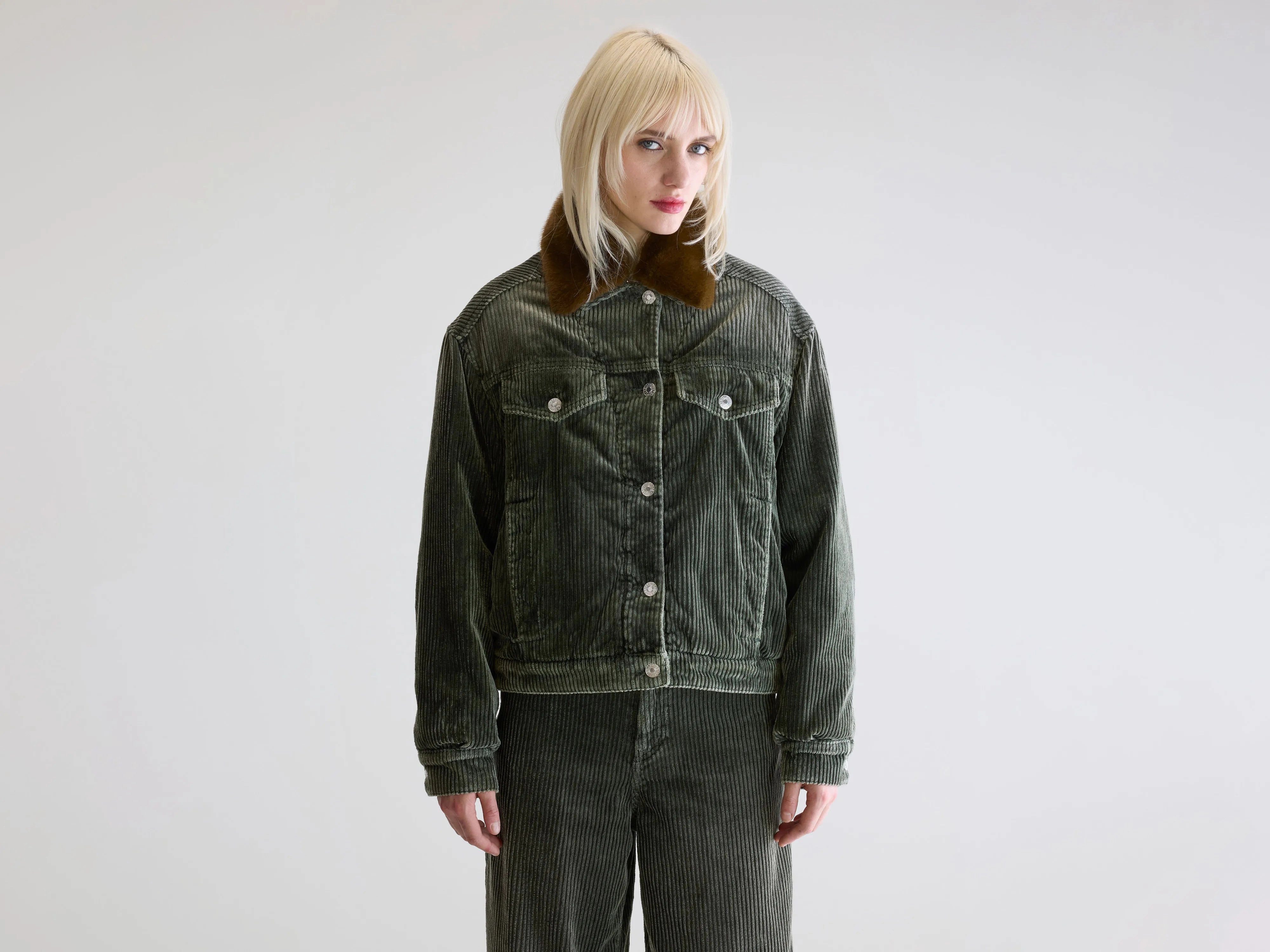 OdorResistant Treatment Payne corduroy jacket (252 / W / SAGE)