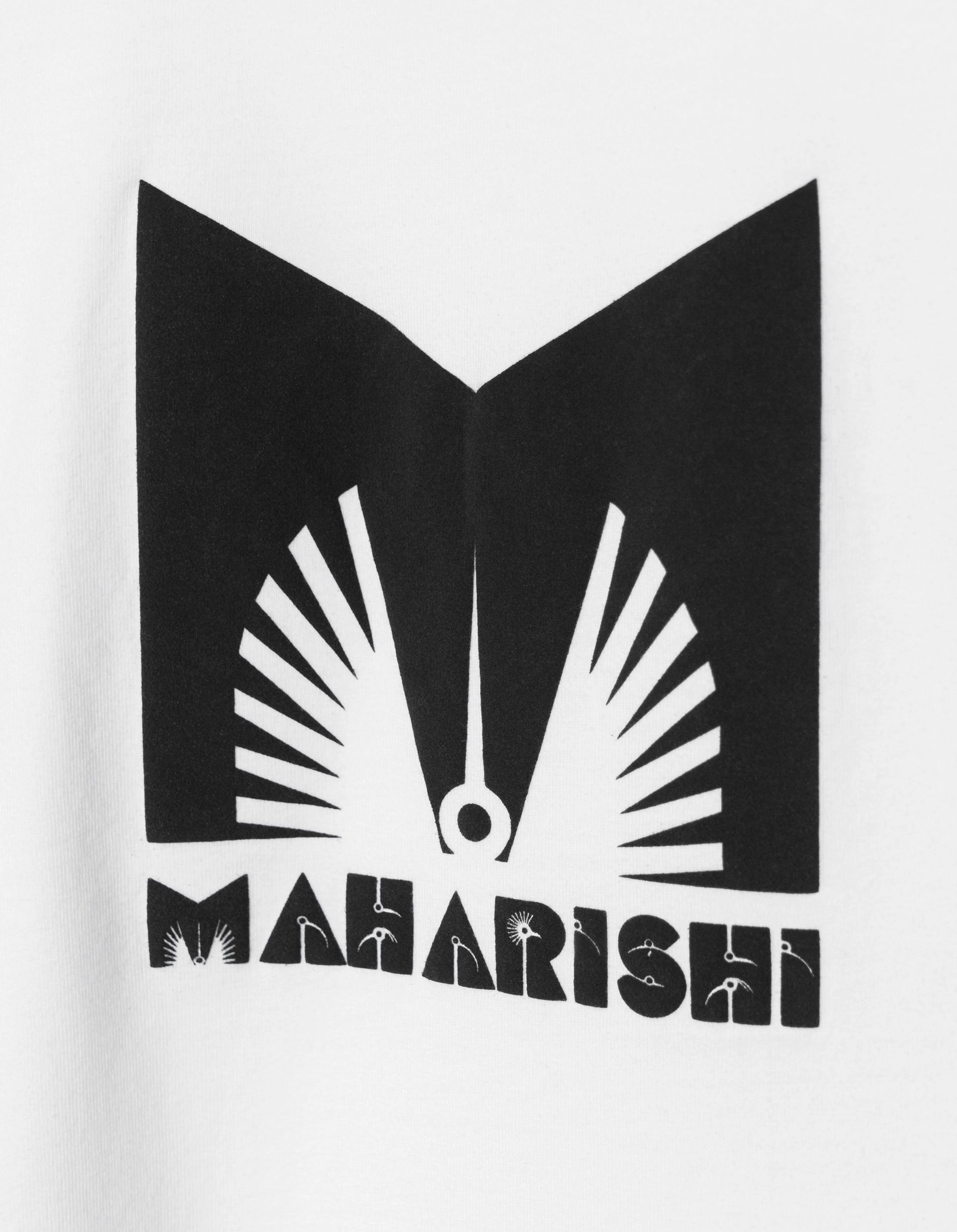 Grid Texture Fabric Soft Blended Fabric 1581 Maharishi Kung Fulery S/S T-Shirt White