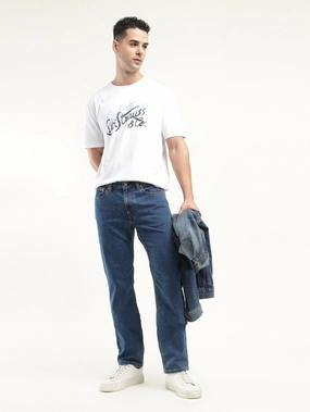 Men's 511 Indigo Slim Fit Mid Rise Jeans Brunch Outfit Classic Wear Luxury