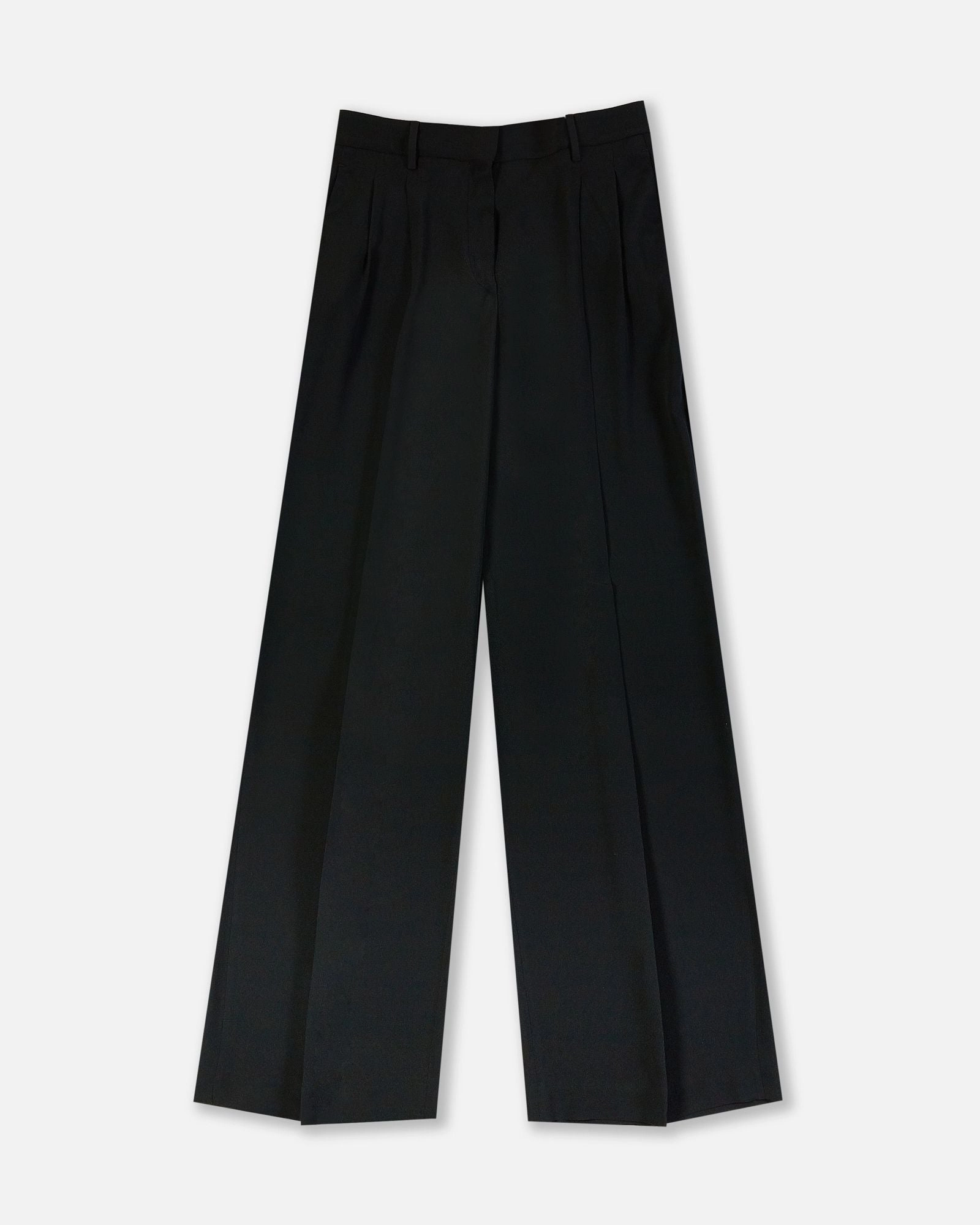 Heat Control Silk and acetate cr??pe de chine trousers