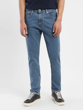 Wardrobe Classic Winter Warmth Minimalist Style Picnic Style Men's 512 Blue Slim Tapered Fit Mid Rise Jeans