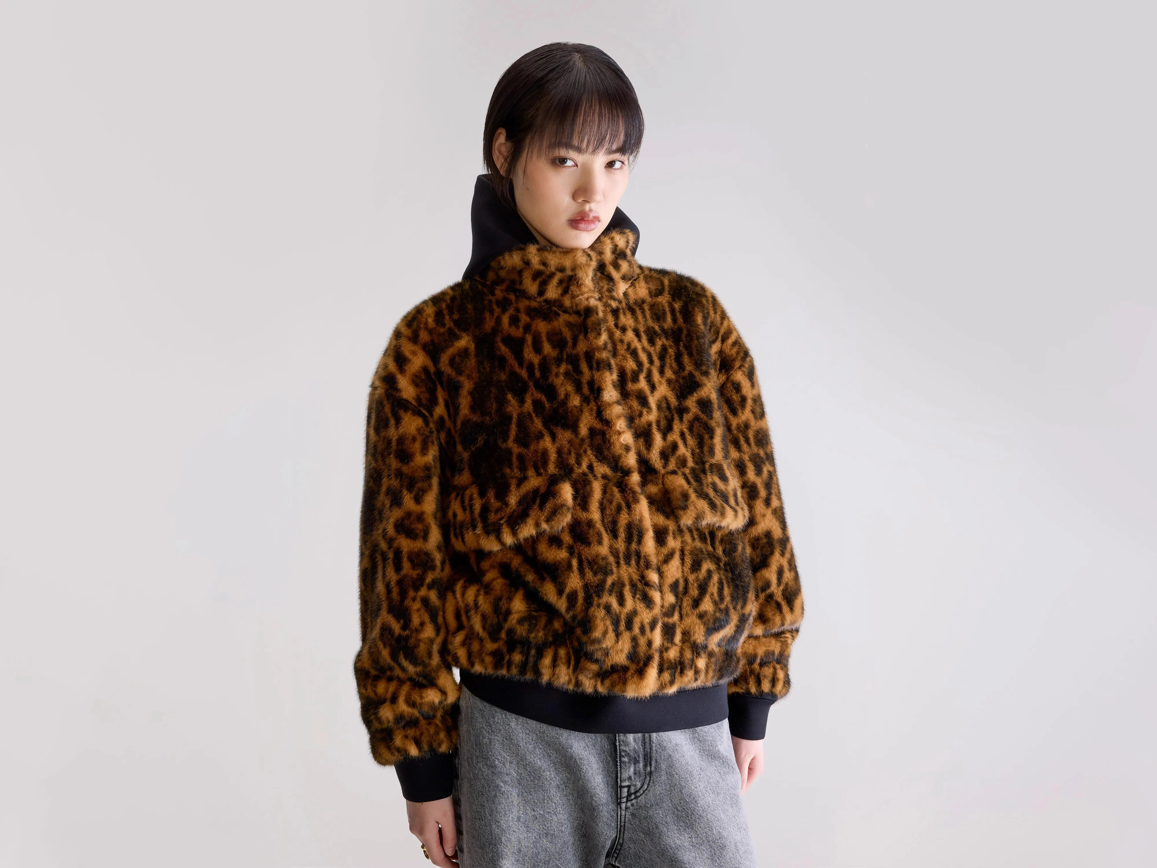 Reflective Detailing Enora cropped jacket (252 / W / COMBO A)