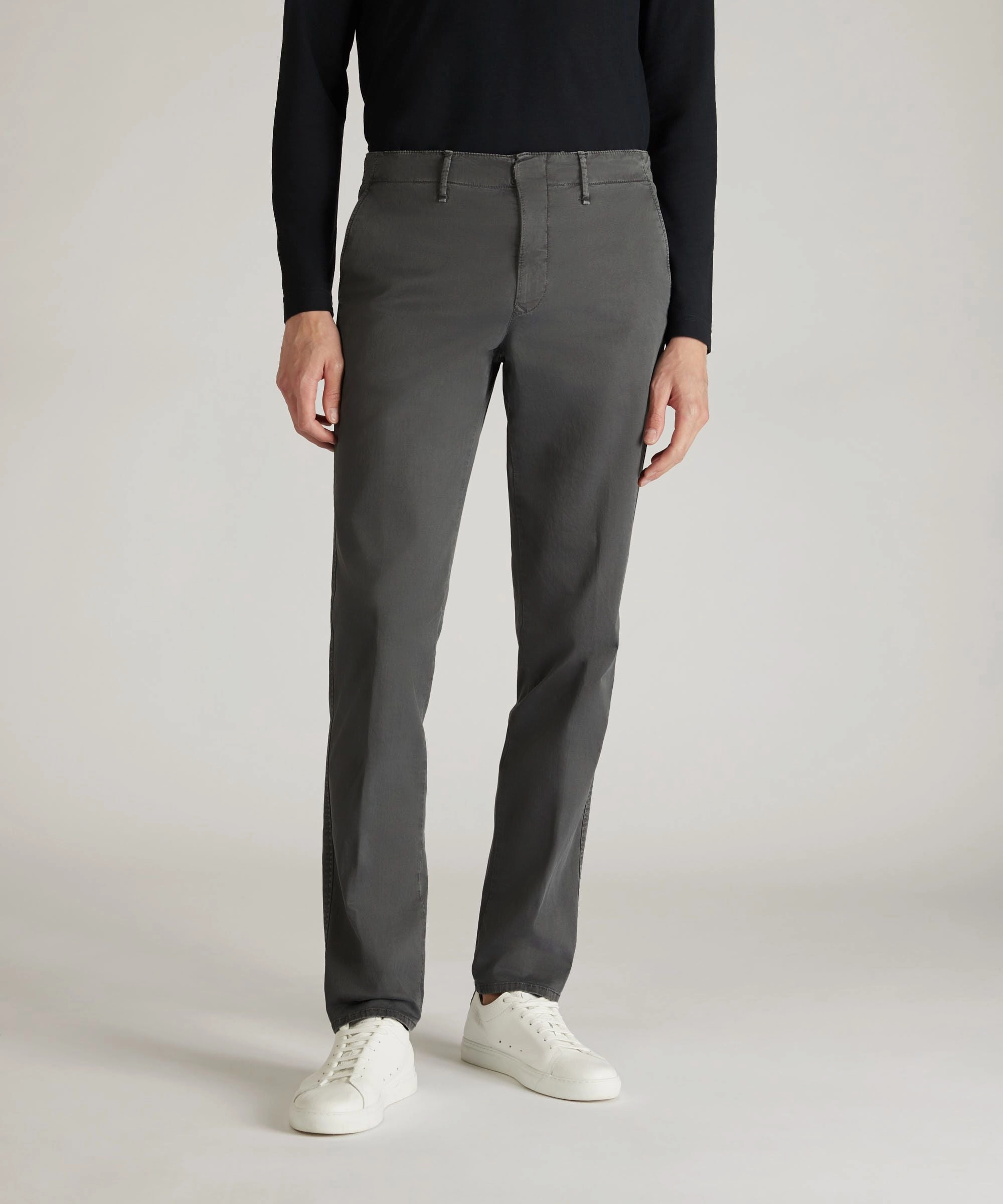 QuickDryTech Anti Pilling Finish Slim-fit certified stretch gabardine trousers