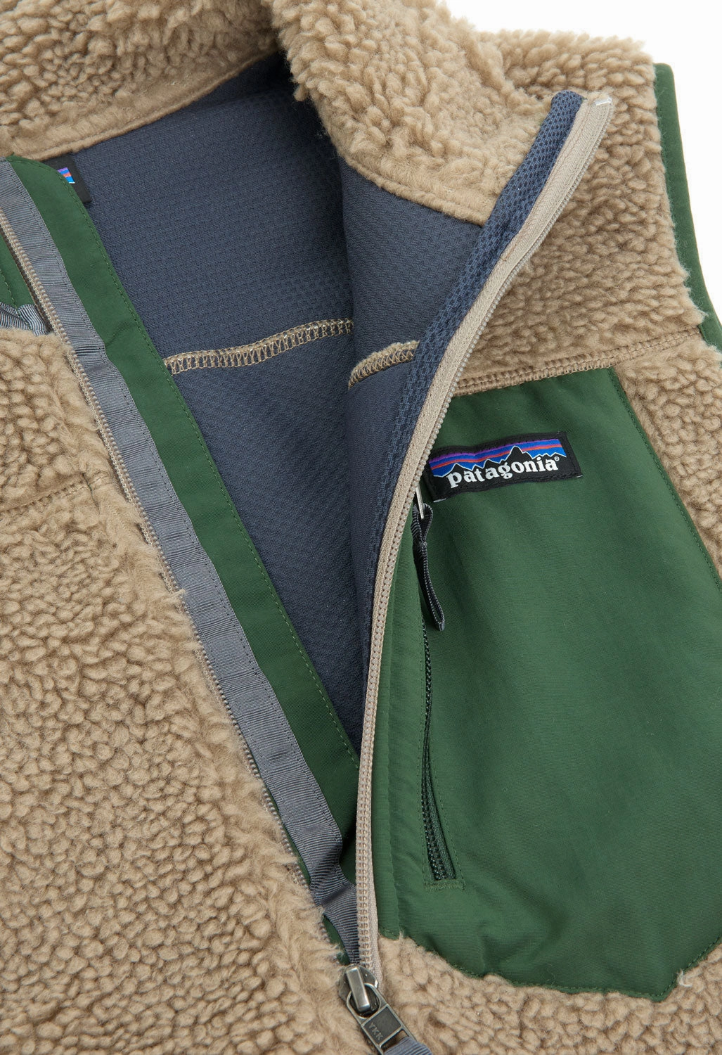Patagonia Men's Classic Retro-X Vest - Seabird Grey Draft Block Adjustable Hem