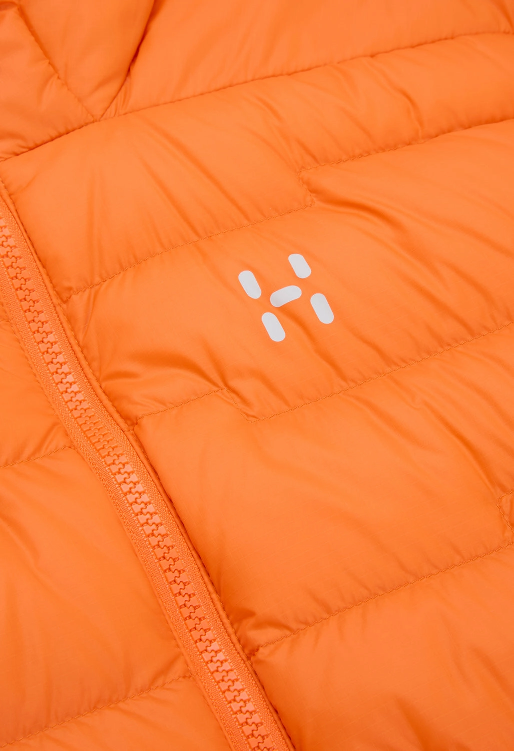 Reversible Layer Airy Layer Fit Haglofs Men's ROC Flash Down Hooded Jacket - Blaze Orange