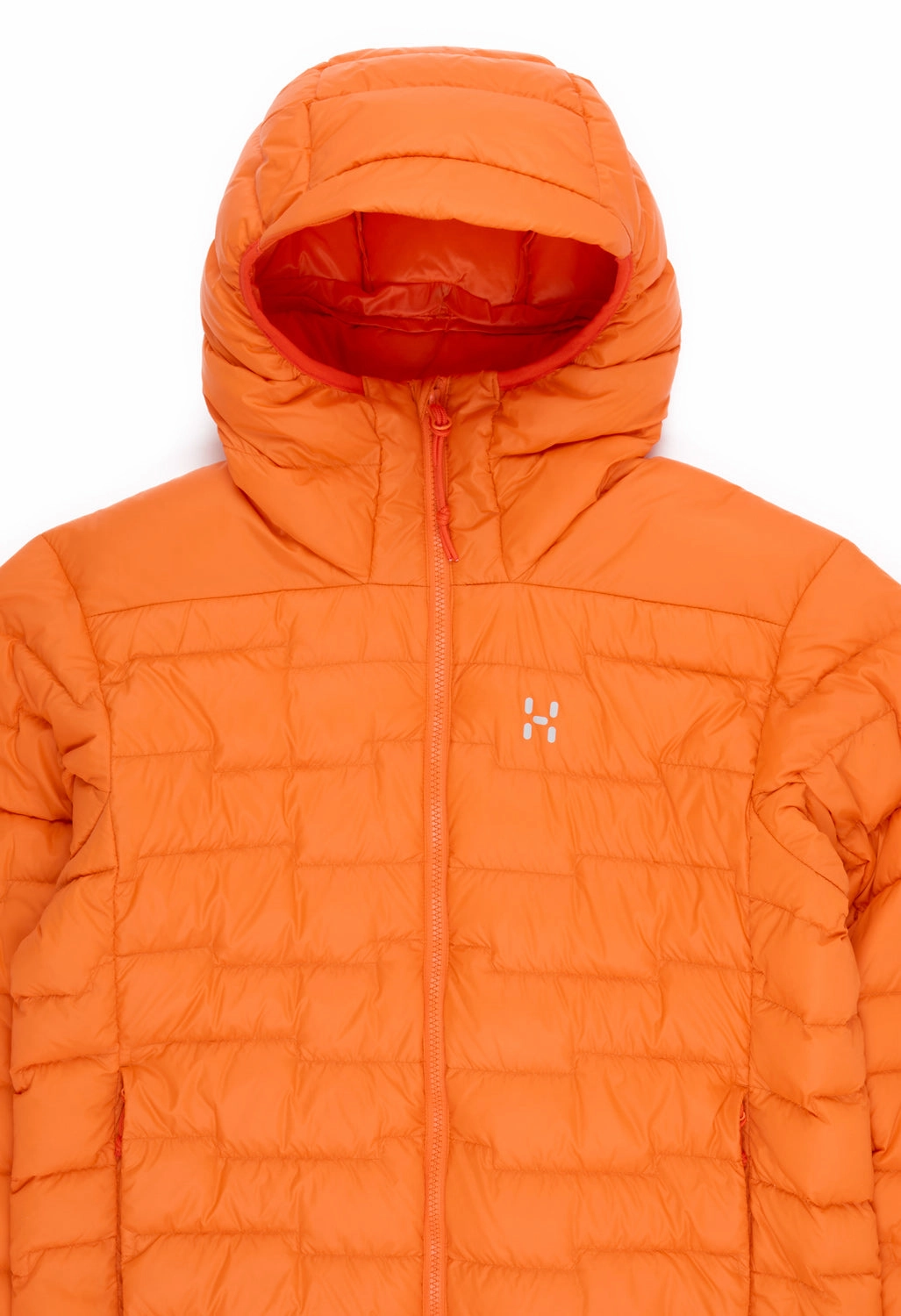 Soft Touch Lining Haglofs Men's ROC Flash Down Hooded Jacket - Blaze Orange