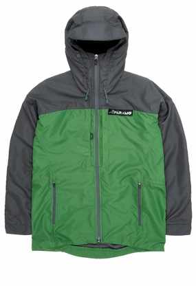 Comfort Fit Compact Storage Paramo Mens Alta III Jacket - Fir / Rock Grey