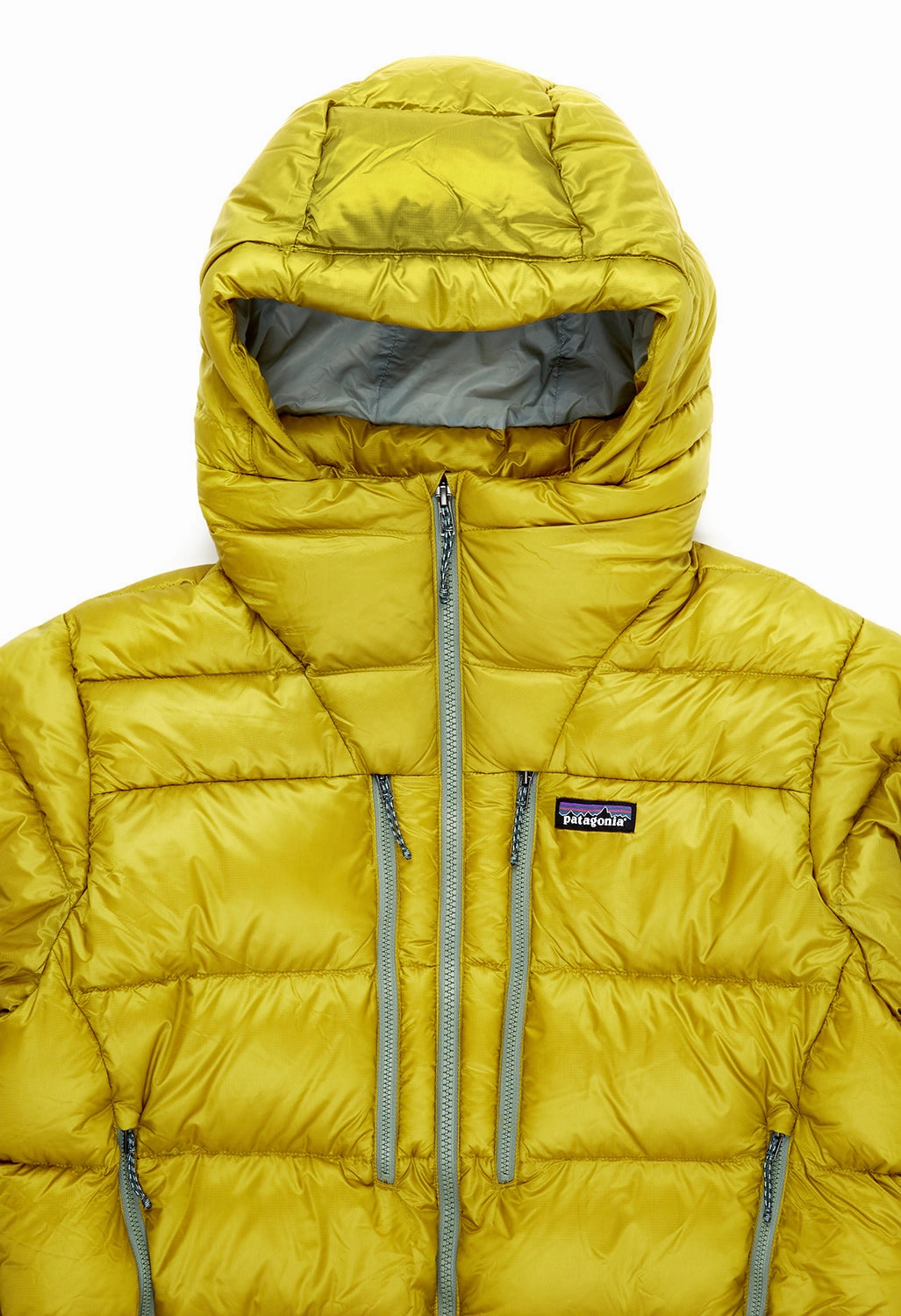 Patagonia Men's Fitz Roy Down Hoody - Shrub Green Flexible Joint Mobility Slim Fit Design