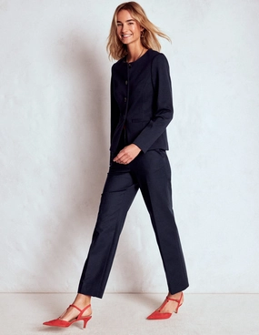 Secure Waistband Canonbury 7/8 Trousers-Navy