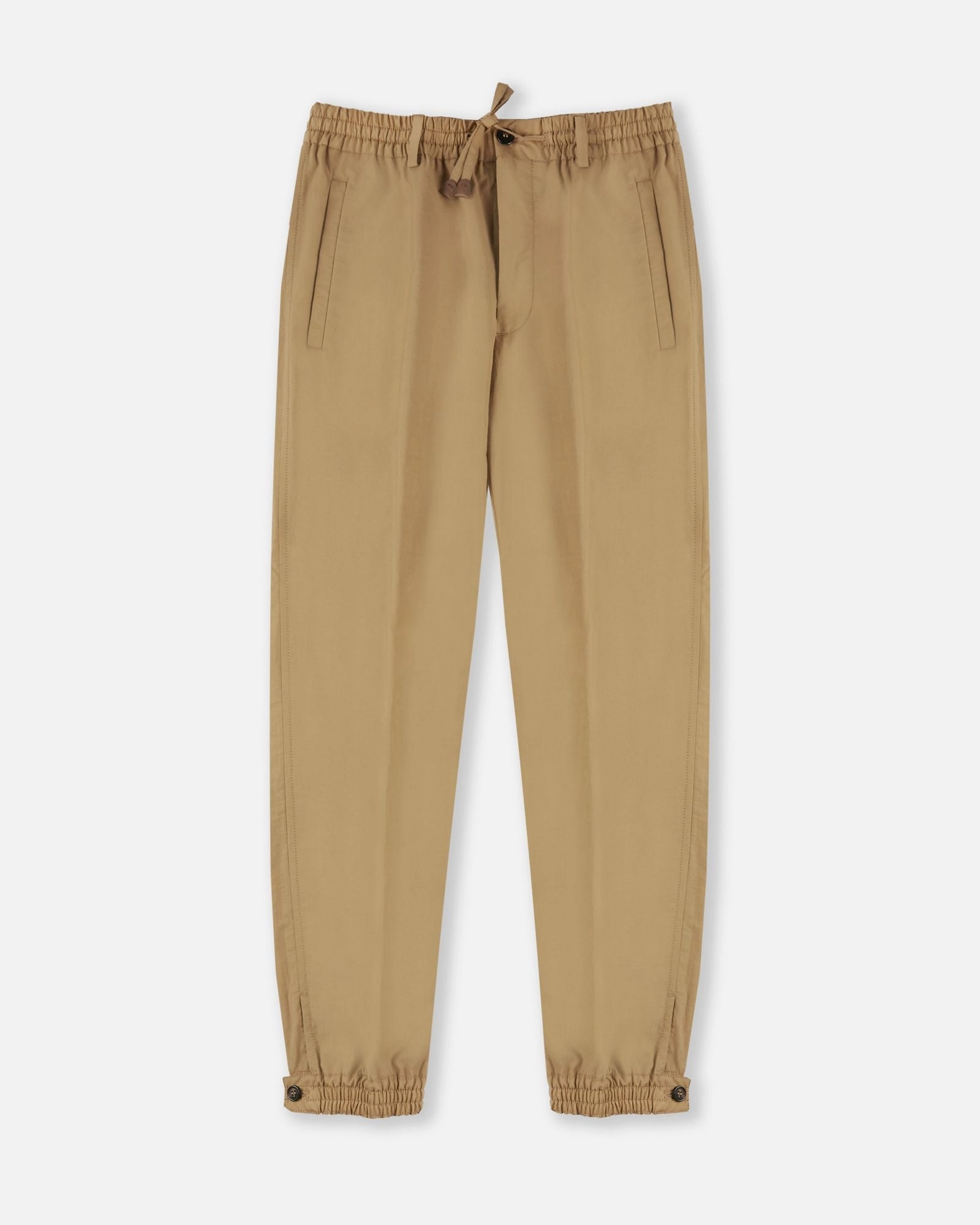 Tapered-fit cotton and technical fabric trousers No Fuss Fit