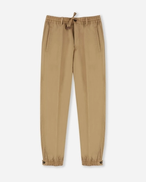 Tapered-fit cotton and technical fabric trousers No Fuss Fit