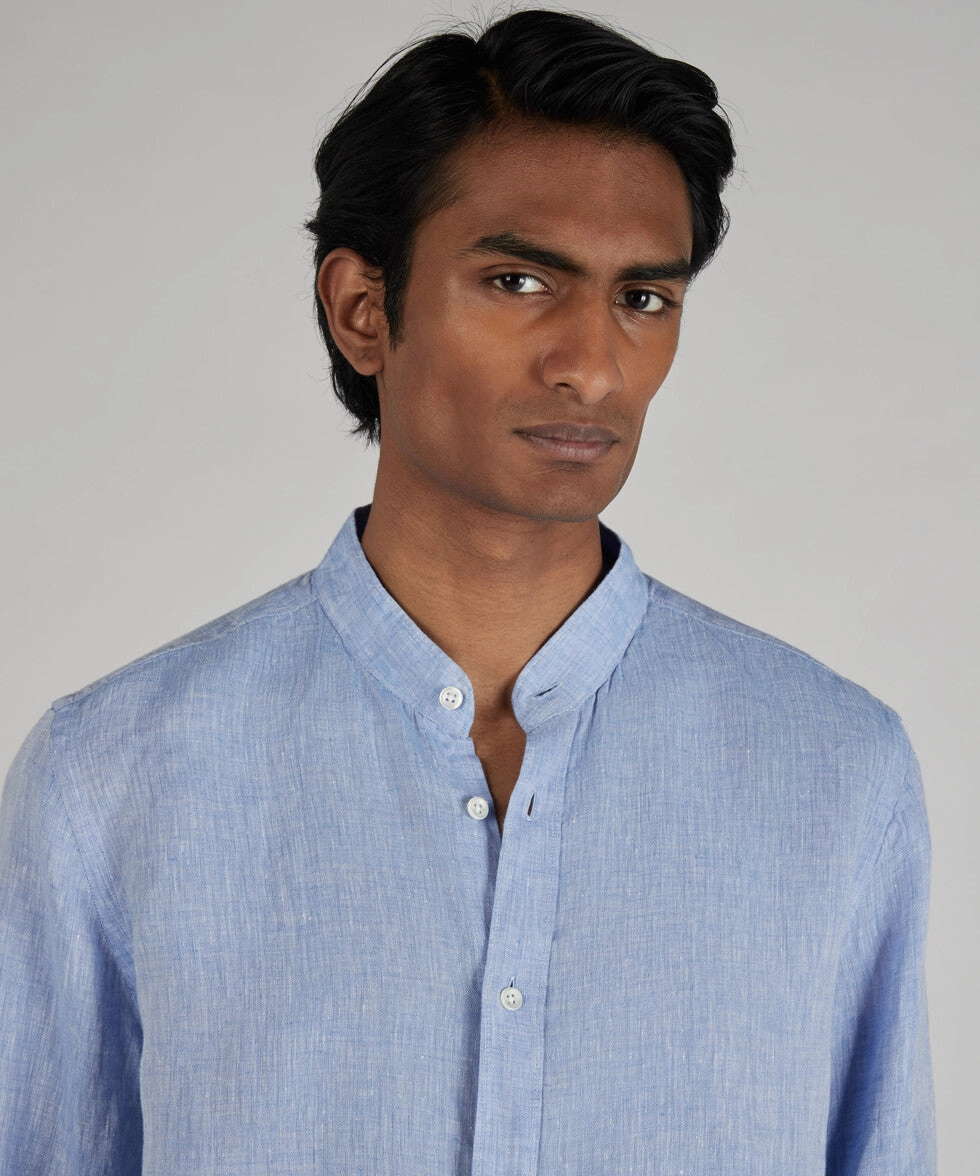 Regular-fit linen shirt Lightweight Feel