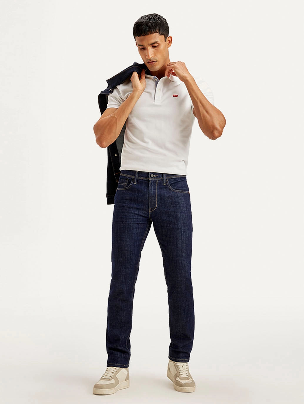 Morning Stroll Professional Wear Brunch Outfit Men's 511 Indigo Slim Fit Mid Rise Jeans