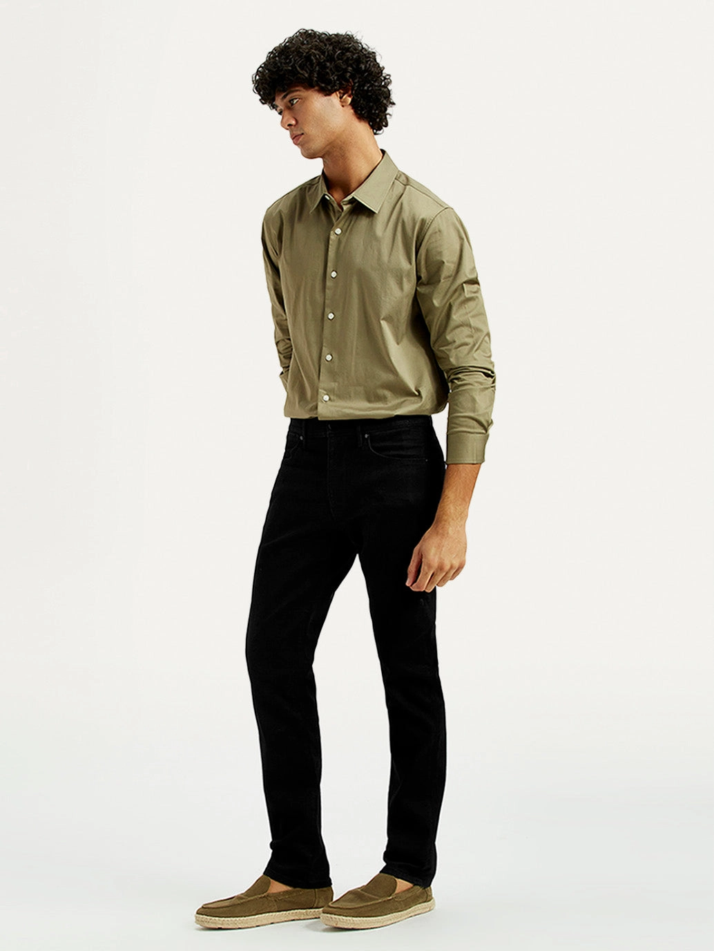 Men's Redloop 511 Dark Indigo Slim Fit Mid Rise Jeans Textured Family Style Autumn Days Casual Staple