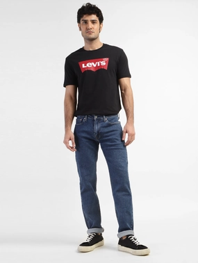 Men's 511 Blue Slim Fit Mid Rise Jeans Clean Outfit