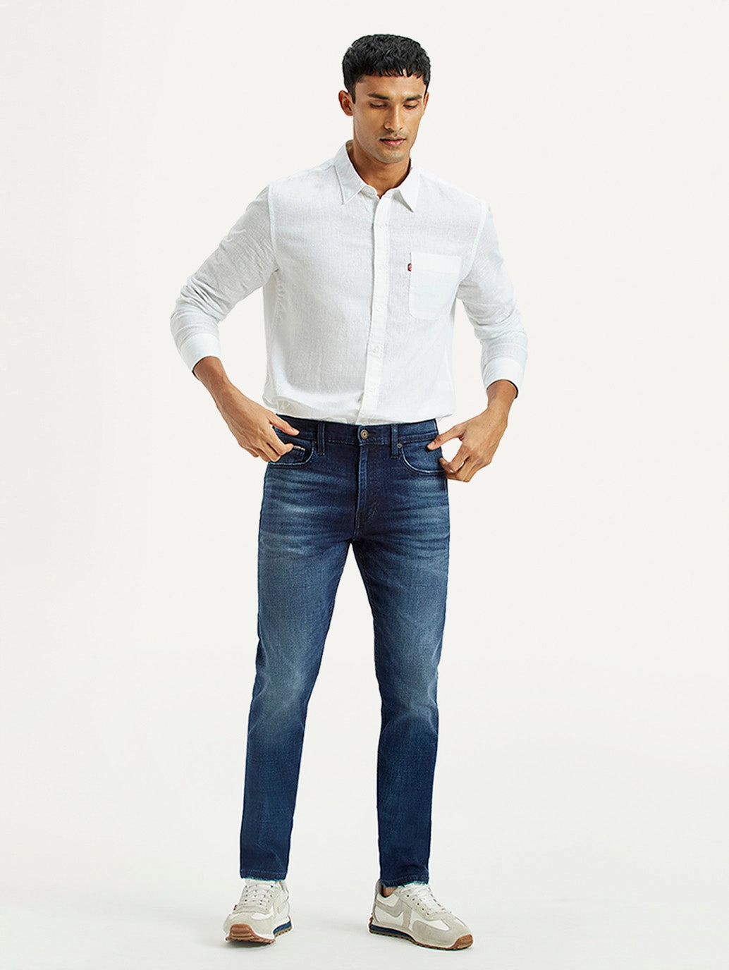 Textured Versatile Shopping Day Men's 512 Dark Indigo Slim Tapered Fit Mid Rise Jeans