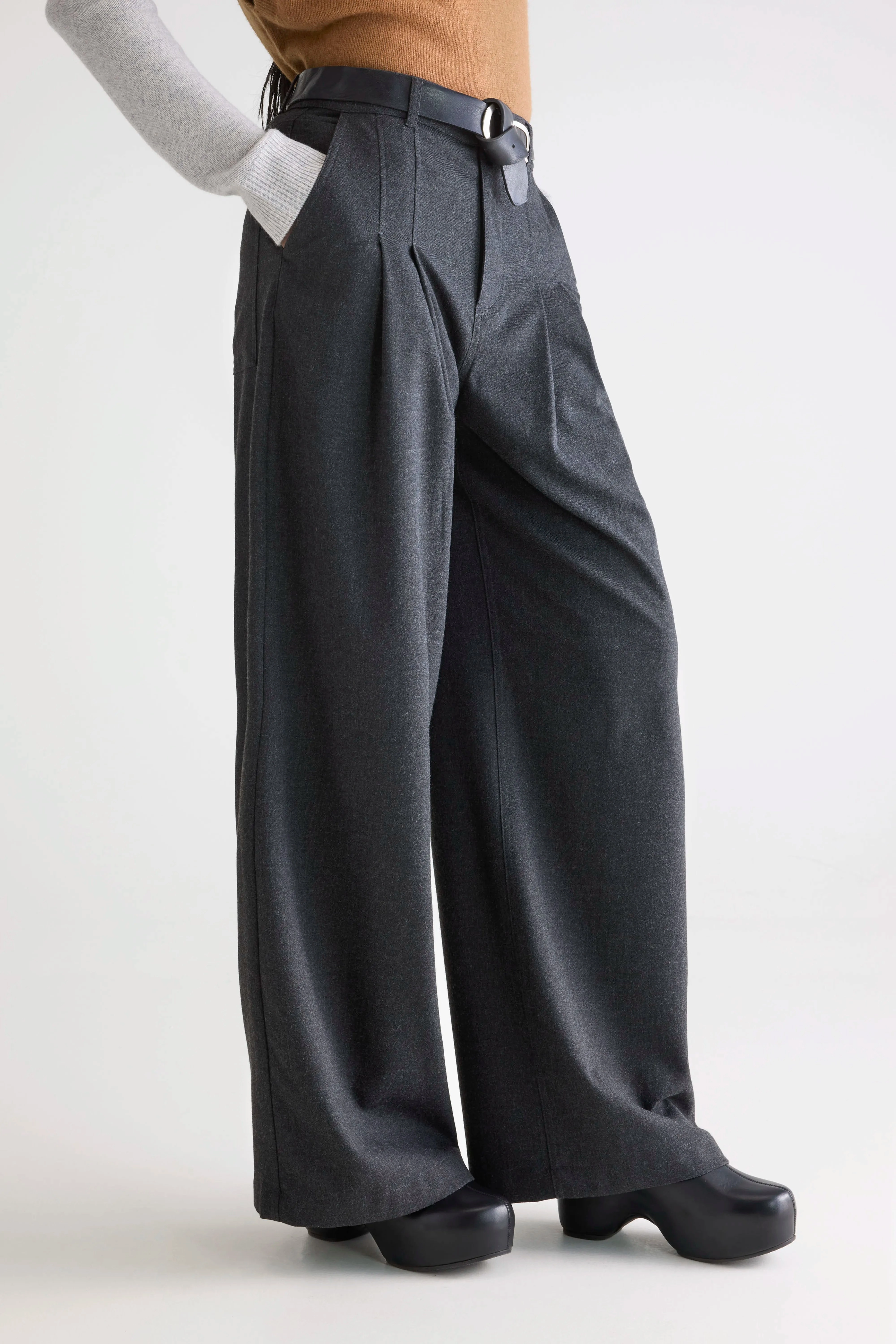 Sixtine tailored trousers (252 / W / ANTHRACITE) Street Comfort