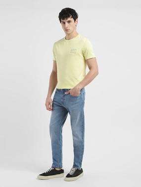 Spring Mood Slim Men's 512 Blue Slim Tapered Fit Mid Rise Jeans