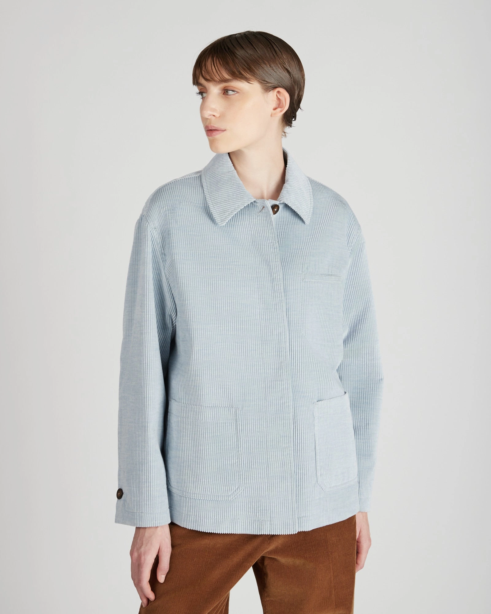 Wide fit corduroy blouson jacket Active Urban Layer Taped Seam Construction