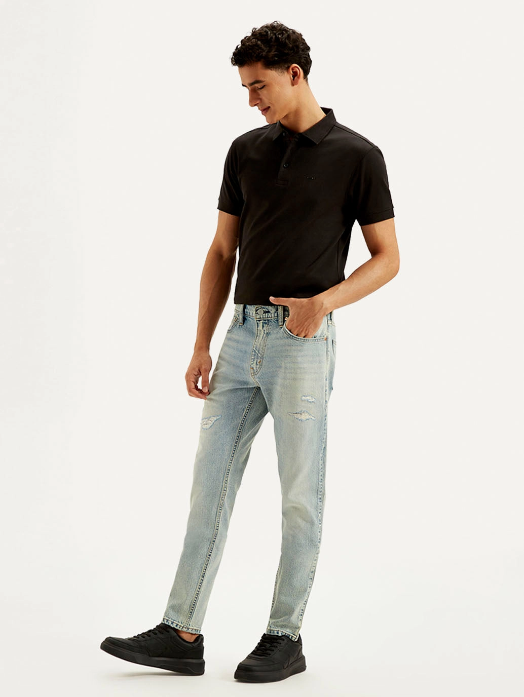 Sunny Vibes Teen Outfit Summer Vibes Men's 512 Light Blue Slim Tapered Fit Mid Rise Jeans
