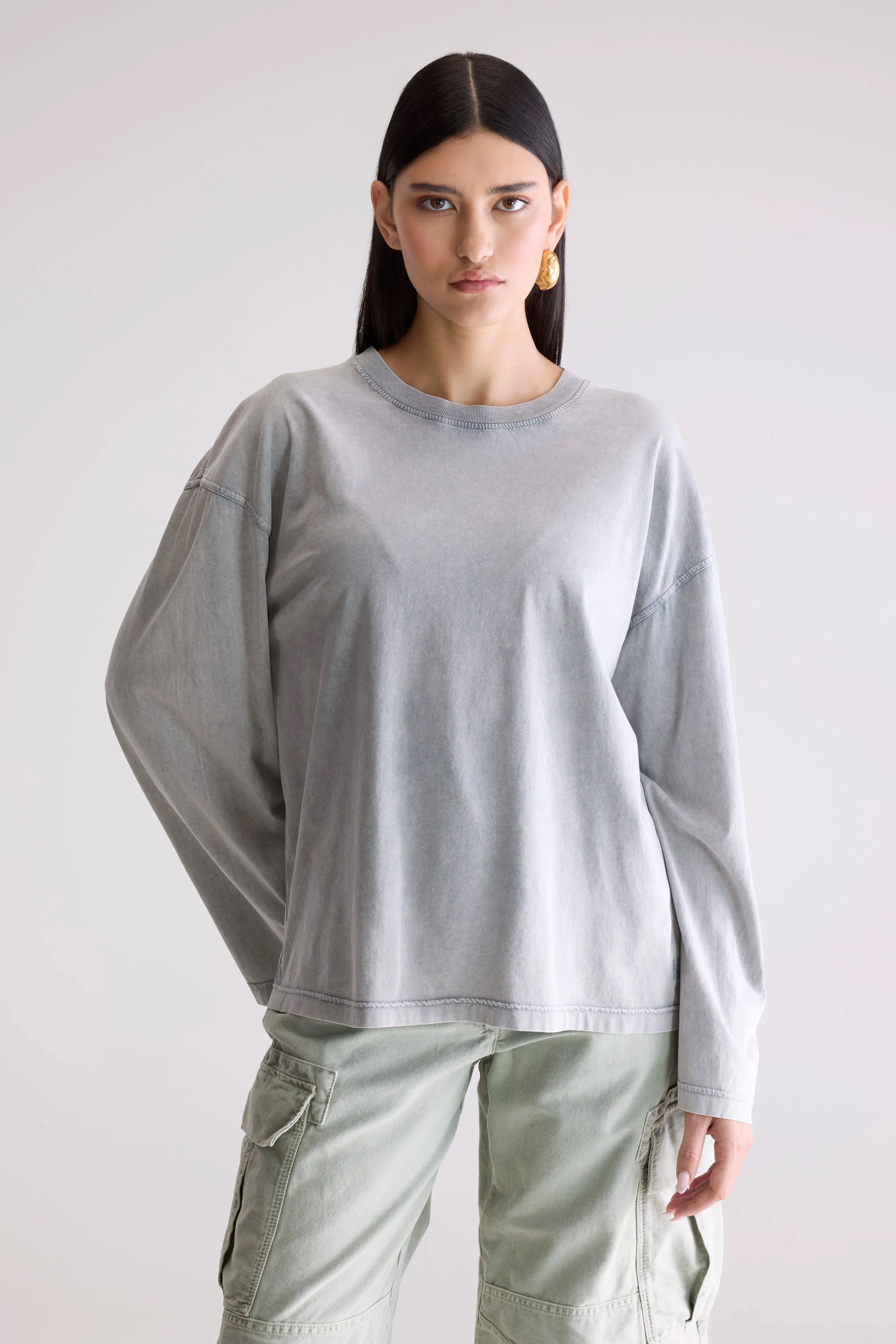 Fandy long sleeve t-shirt (252 / W / IRON) SoftFeel Fabric