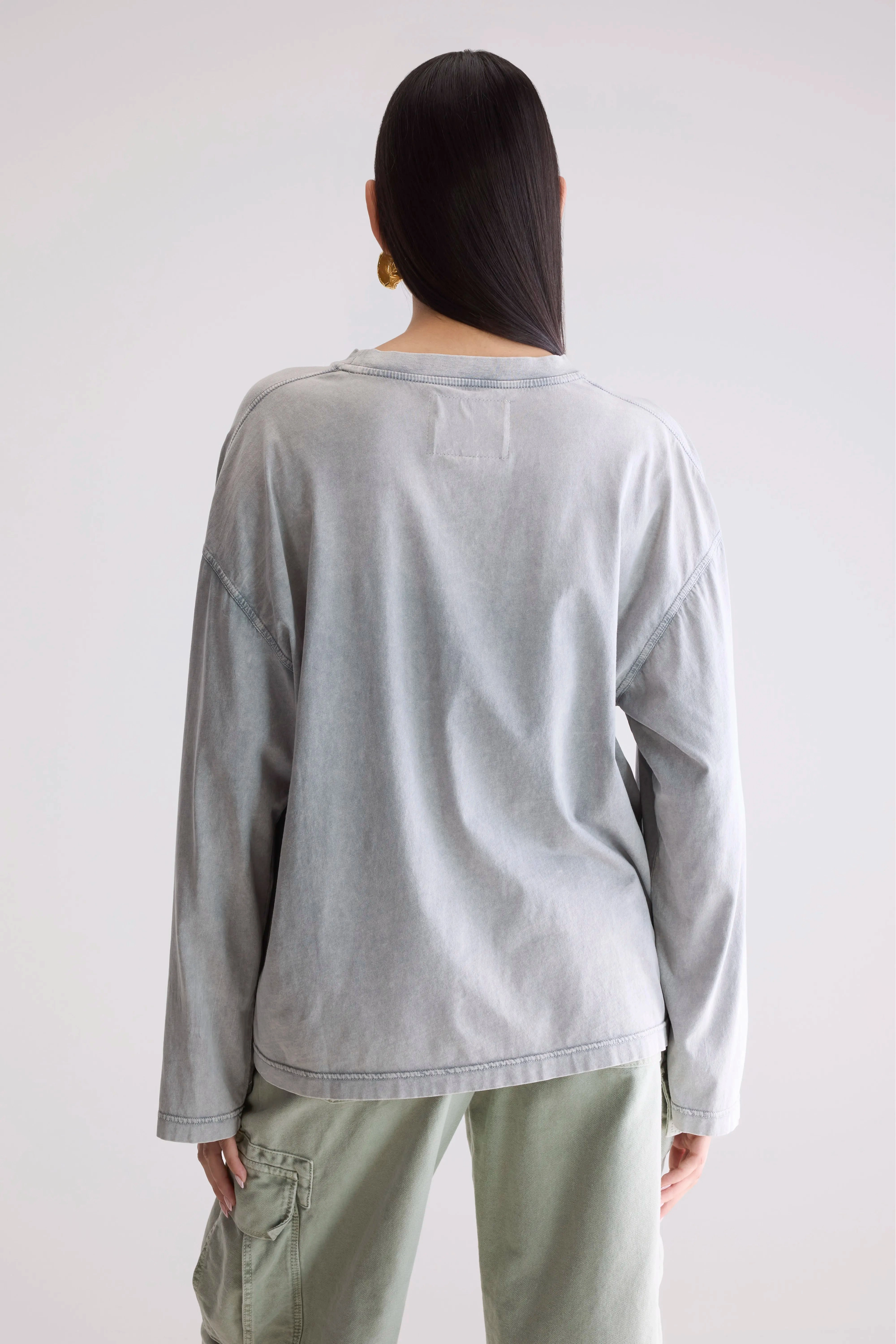 Fandy long sleeve t-shirt (252 / W / IRON) Recycled Material Blend