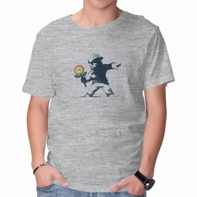 Banksy Flower Casual Elegance