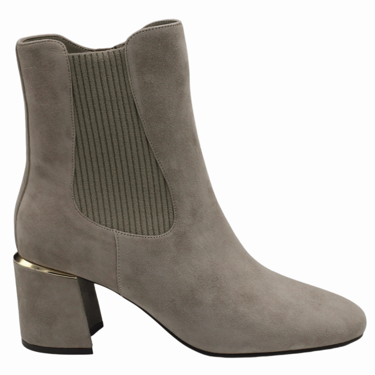 Shock Absorbing Functional Minimalist Slip On Style Ilias Suede Bootie