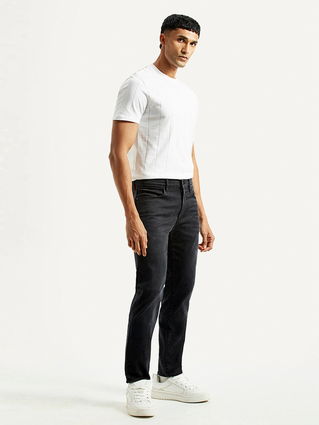 Men's Redloop 511 Charcoal Grey Slim Fit Mid Rise Jeans Smooth Lightweight Holiday Vibes Work Ready