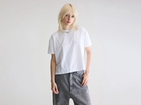 Felio short-sleeve t-shirt (252 / W / WHITE) OdorResistant Coating Biodegradable material