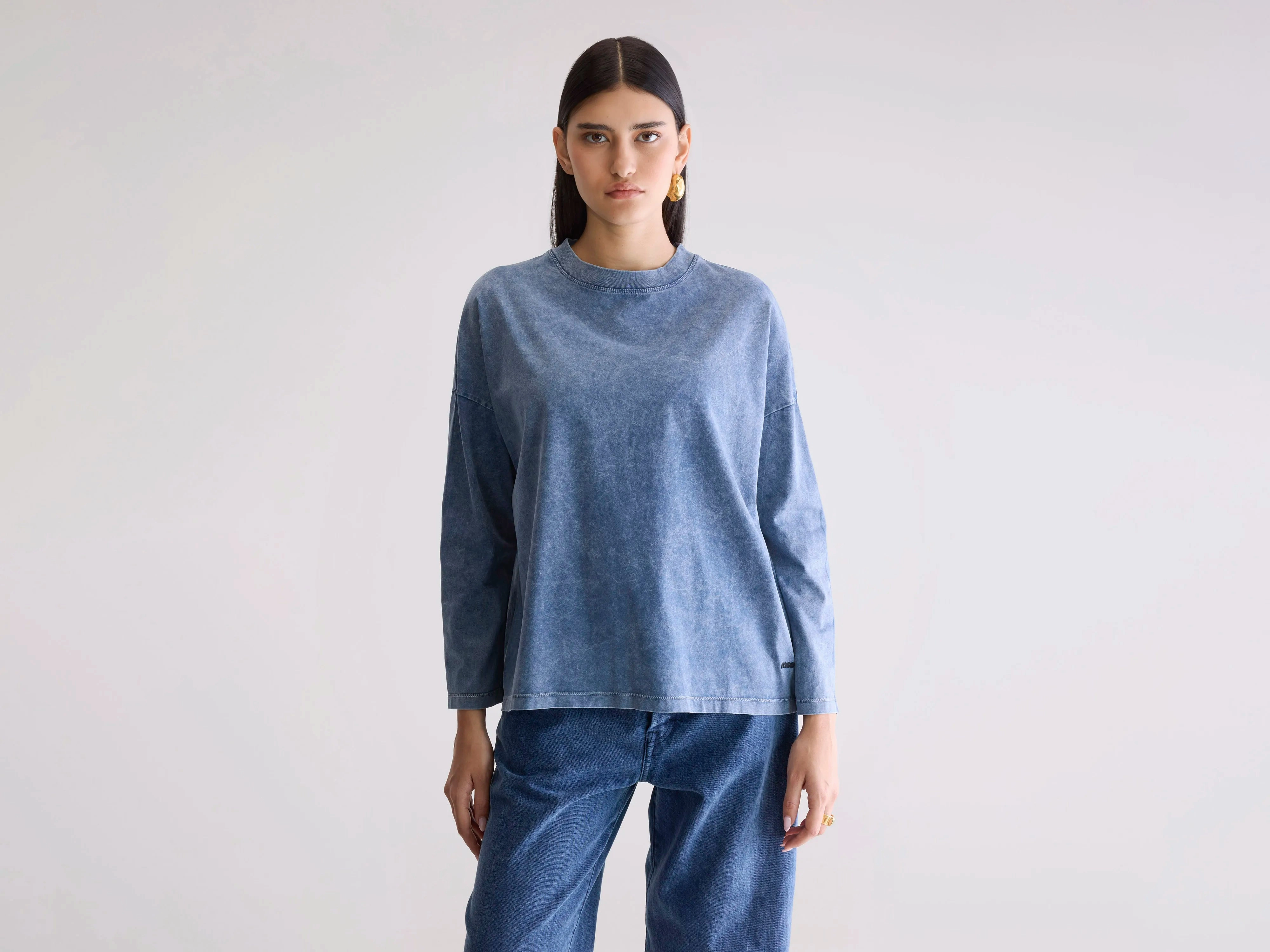 Fade Resistant Coating Filio long sleeve t-shirt (252 / W / BLUE JEANS)