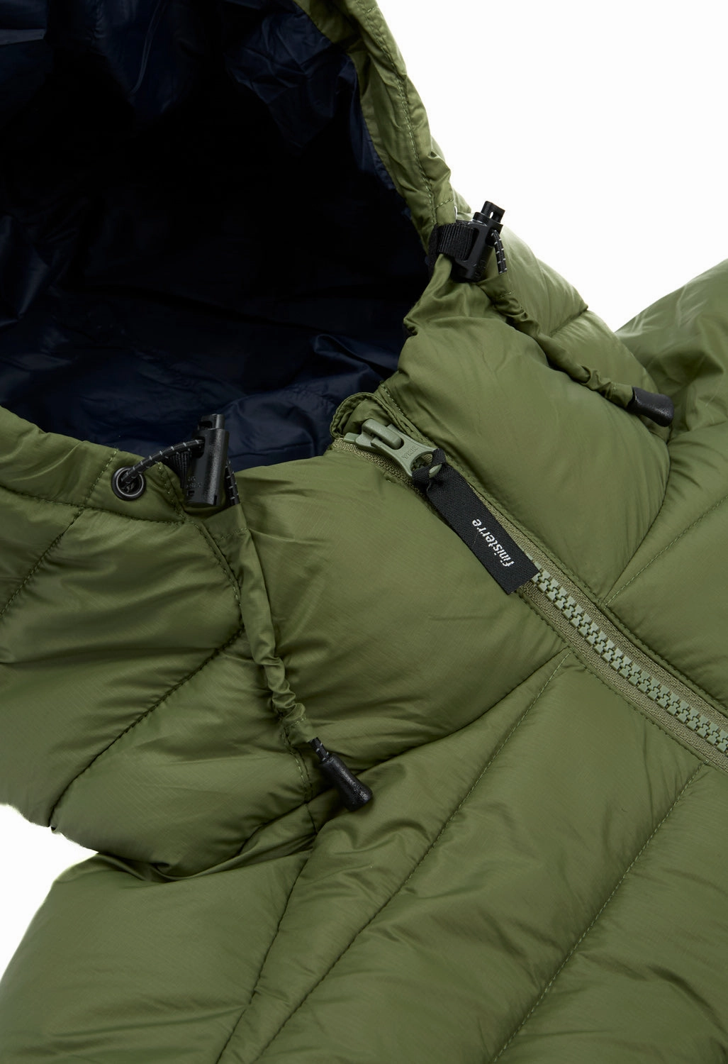 Bonded Hemline Compact Packable Finisterre Men's Nimbus Hooded Jacket - Deep Seagrass