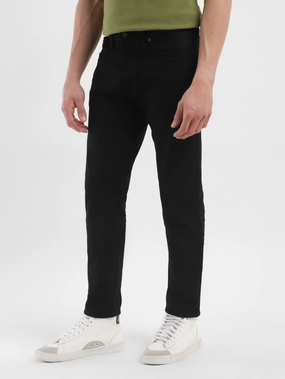 Men's 511 Black Slim Fit Mid Rise Jeans Minimalist Weekend Getaway Casual Office Wear Couple Look Work Ready