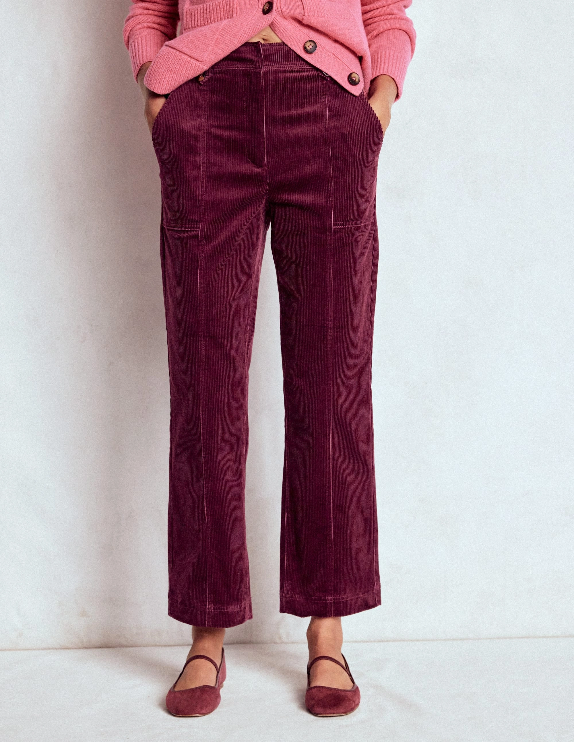 ThermalInsulation Pimlico Cord Trousers-Deep Wisteria